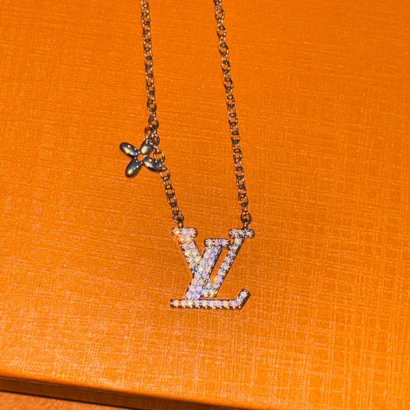 14k white gold vermeil custom designed necklace, holiday gift for her, best gift - Picture 7 of 7